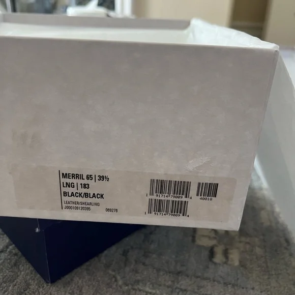 Jimmy Choo Women's Merril 65 Leather & Shearling Block-Heel Booties Size 39 1/2 - Picture 10 of 12